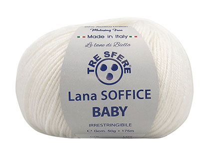 LS15-1Laine bébé blanc